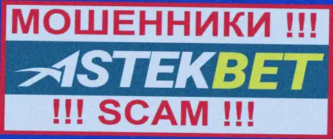 Лого МОШЕННИКА АстекБет Ком