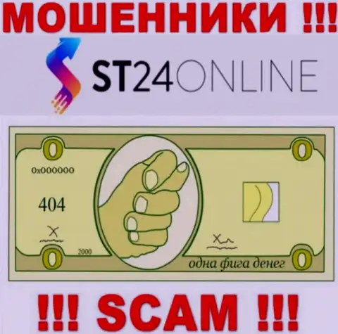 Надеетесь получить прибыль, работая совместно с дилинговой организацией ST24Online ? Данные internet мошенники не дадут