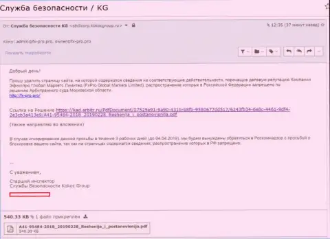 Кокос Групп пытаются очистить основательно подпорченную репутацию форекс-мошенника FxPro Ru Com