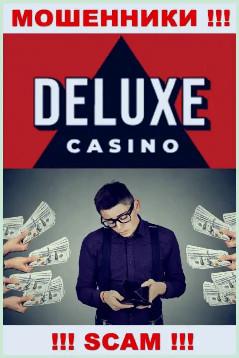 Если Вас развели на средства в брокерской организации Deluxe Casino, то тогда пишите жалобу, Вам попытаются оказать помощь