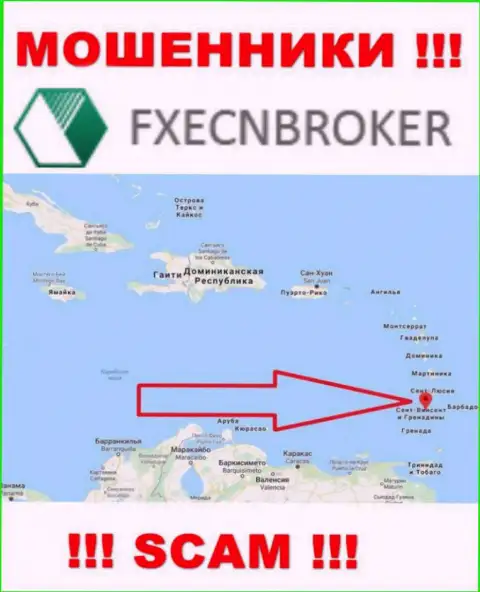 ИК ФХЕЦНБрокер Сент-Винсент и Гренадины - это МАХИНАТОРЫ, которые юридически зарегистрированы на территории - Saint Vincent and the Grenadines