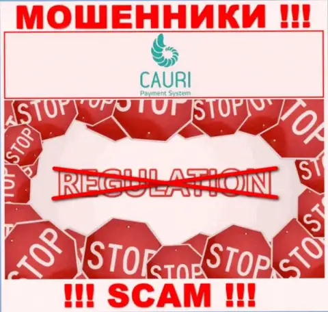 Регулирующего органа у компании Cauri нет ! Не стоит доверять указанным internet-лохотронщикам вложения !!!