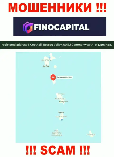 Фино Капитал - это КИДАЛЫ, скрылись в офшоре по адресу - 8 Copthall, Roseau Valley, 00152 Commonwealth of Dominica