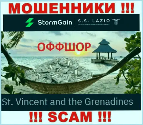 St. Vincent and the Grenadines - вот здесь, в оффшоре, базируются интернет-жулики StormGain