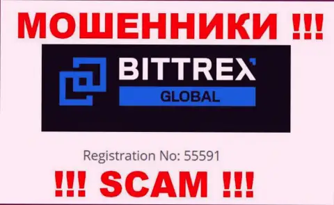 Организация Bittrex зарегистрирована под этим номером: 55591