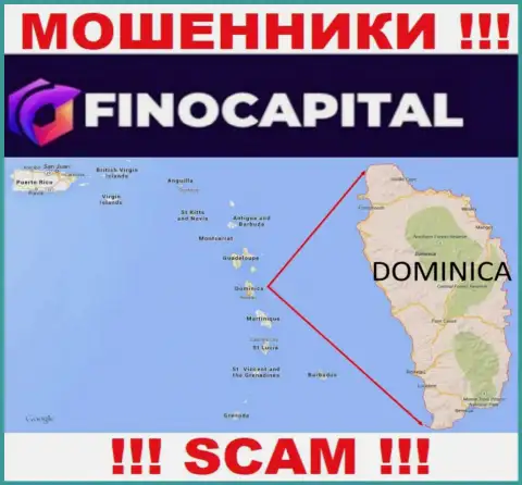 Юридическое место регистрации FinoCapital Io на территории - Доминика