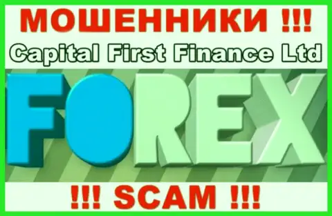 Во всемирной сети интернет промышляют махинаторы Capital First Finance Ltd, сфера деятельности которых - Forex