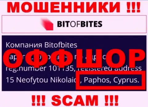 Bit Of Bites - это аферисты, их адрес регистрации на территории Кипр