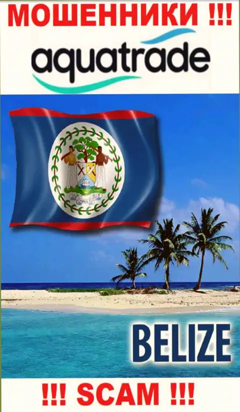 Юридическое место регистрации internet-мошенников Aqua Trade - Belize