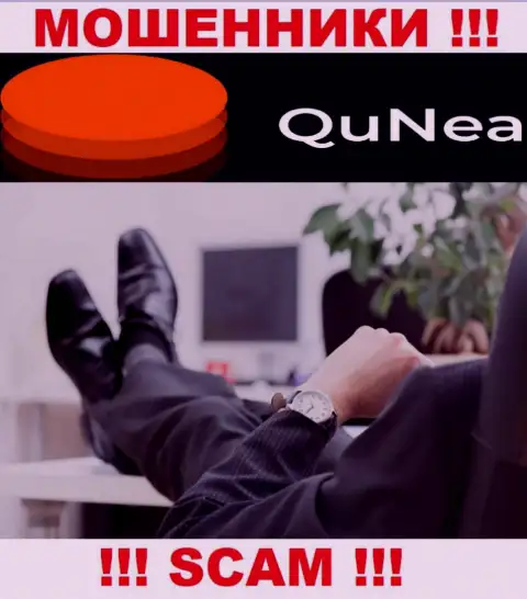 На официальном сервисе QuNea нет никакой инфы о непосредственном руководстве организации