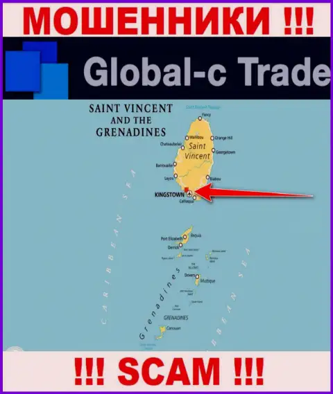 Будьте крайне осторожны internet-мошенники GlobalCTrade расположились в оффшоре на территории - Kingstown, St. Vincent and the Grenadines