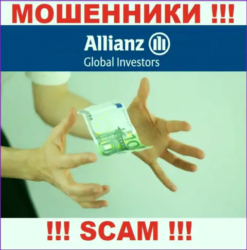 В дилинговой конторе AllianzGI Ru Com вынуждают оплатить дополнительно комиссионные сборы за вывод вложенных денег - не ведитесь