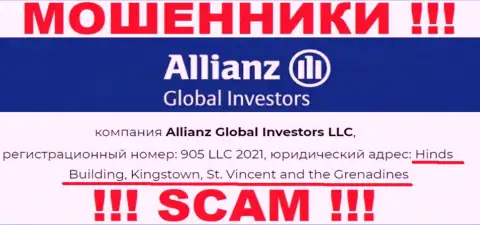 Оффшорное месторасположение Allianz Global Investors по адресу Hinds Building, Kingstown, St. Vincent and the Grenadines позволяет им безнаказанно грабить