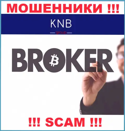 Брокер - в данном направлении предоставляют услуги аферисты KNB Group Limited
