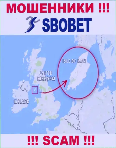 В конторе SboBet спокойно разводят людей, так как базируются в офшоре на территории - Остров Мэн