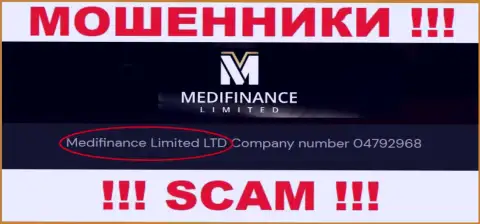 МедиФинанс Лимитед как будто бы руководит компания Medifinance Limited LTD
